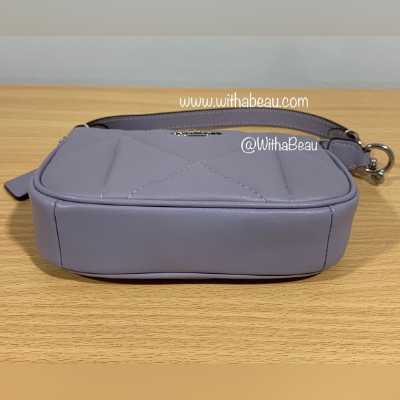 Coach Nolita 15 with Puffy Diamond Quilting Mini Bag - Silver/Mist - Picture 4 of 6